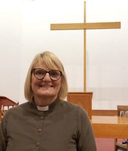 Photo of Reverend Sue Shortman, one of the ministers at the Church at Carrs Lane